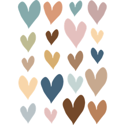 [TCR7161] EVERYONE IS Welcome Hearts Accents (60/pack )(4 sizes:16.5cm-12.7cm-11.4cm-9cm)