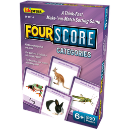 [EP66114] Four Score Card Game: CATEGORIES  Age: 6+ (80cards)