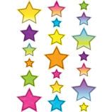 [TCR3926] Brights 4Ever Stars Accents - (60 pcs) in 4 sizes (6.1''=15.4cm)(4.5''=11.4cm)(3.75''=9.5cm)(2.6''=6.6cm)
