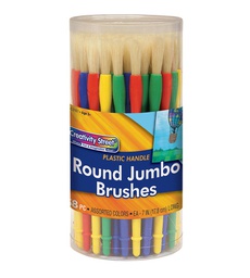 [PAC5161S] Plastic handled BRUSH JUMBO ASST COLORS- SINGLE