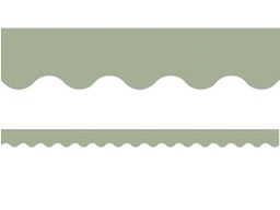 [TCR7184] Sage Green Scalloped Border Trim (12pcs)(35''x2.1'')(89cmx5.3cm)